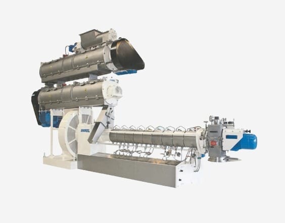 Extruders for aqua feed production
